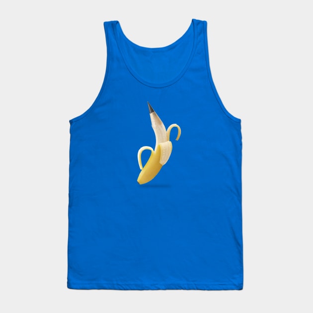 Banana Pencil Tank Top by Vin Zzep